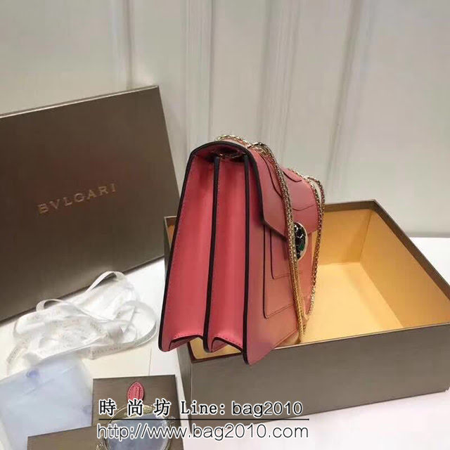 BVLGARI寶格麗 專櫃同步新款 Serpenti雙層琺瑯蛇頭包 鏈條單肩斜挎包 B35362 FYD1343